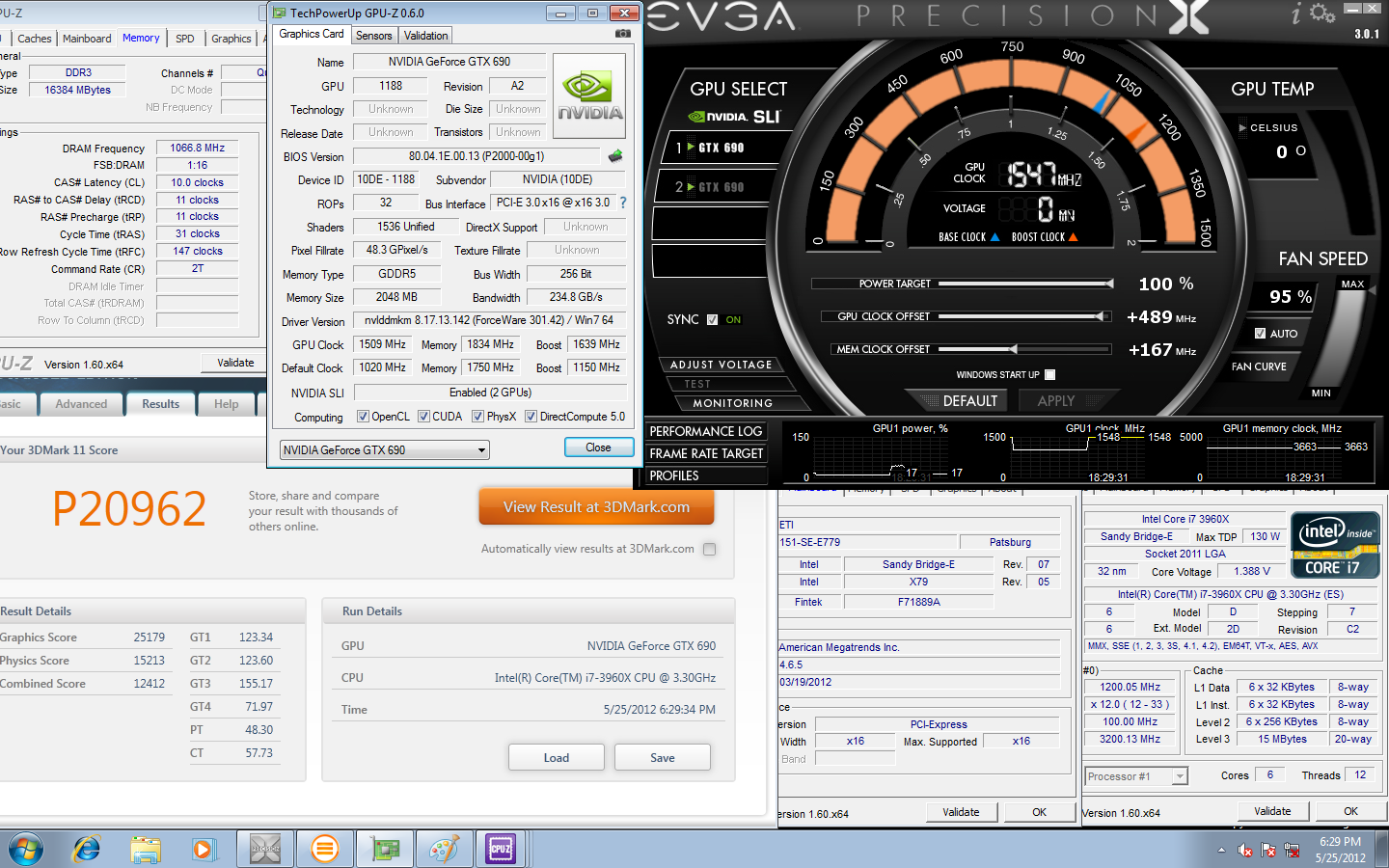 EVGA GeForce GTX 690 3dmark 11